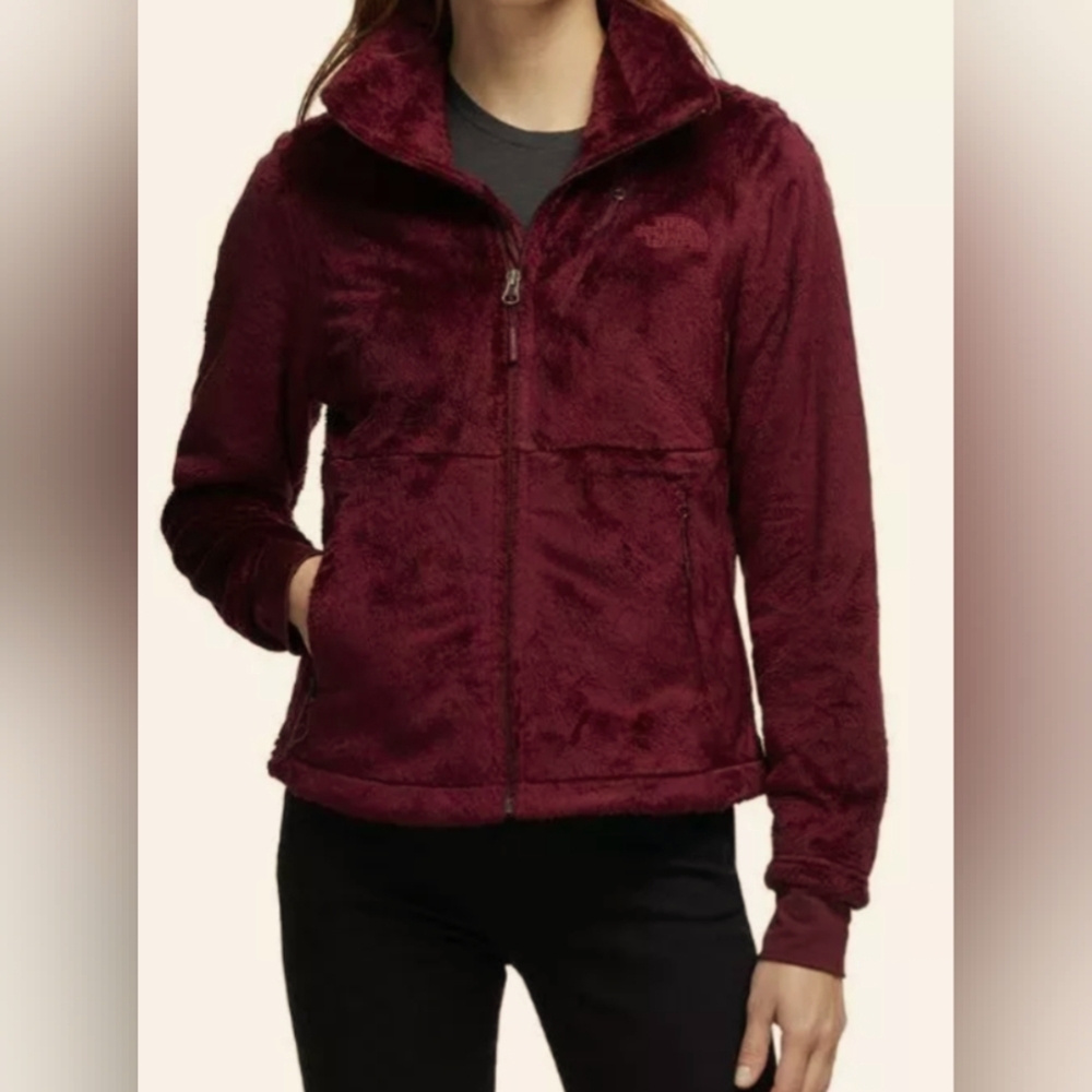 The North Face Osito Full Zip Fleece Jacket Deep Garnet Red